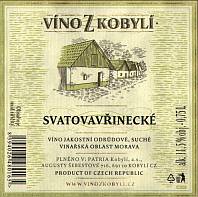 Vino z Kobyli Svatovavrinecke