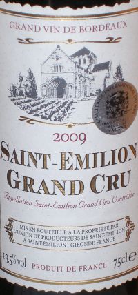 Saint Emilion Grand Cru