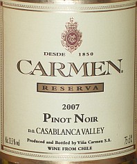 Carmen Reserva Pinot Noir