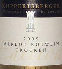 Ruppertsberger Winzerverein Hoheburg Rotwein Riesling Trocken Edition