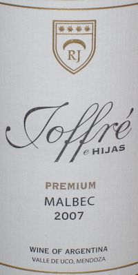 Joffre e Hijas Premium Malbec