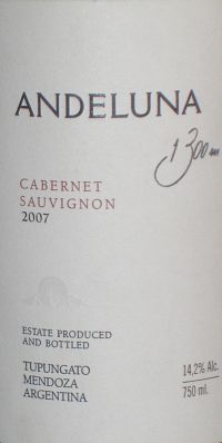 Andeluna Cabernet Sauvignon 1300