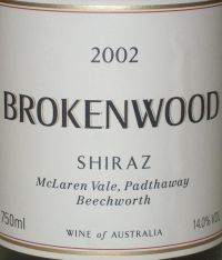 Brokenwood McLaren Vale Padthaway Beechworth Shiraz