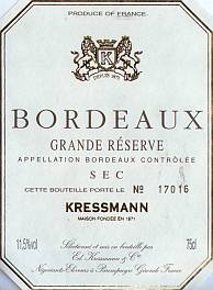 Bordeaux Kressmann Rouge Grande Reserve