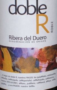 Doble R Roble Ribera del Duero