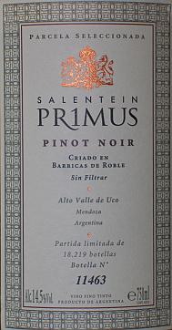 Salentein Pr1mus Pinot Noir