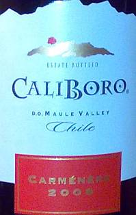 Caliboro Carmenere