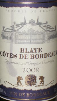 Blaye Cotes de Bordeaux