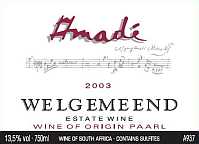 Amade Welgemeend Wine