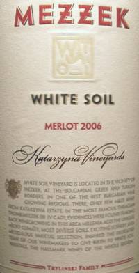 Mezzek White Soil Merlot