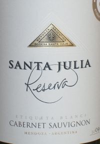 Santa Julia Cabernet Sauvignon Reserva [Etiqueta Blanca]